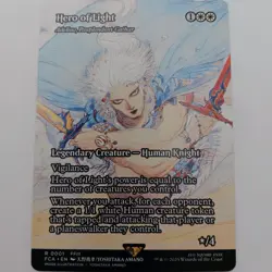 Hero of Light Showcase MTG Rare Magic The Gathering Adeline Final Fantasy - Image 1