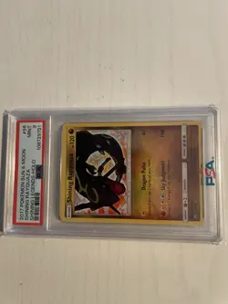 2017 Pokemon Sun & Moon Shining Legends Rayquaza Holo Card PSA9 - Image 1