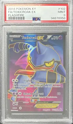 [PSA09] 2014 POKEMON ENGLISH 102/106 TOXICROAK EX FLASHFIRE - Image 1