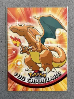 Pokemon Topps Charizard #06 1999 TV Animation Edition Series 1 Rare Low Pop - Image 1