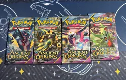 Pokemon XY Ancient Origins Booster Pack Art Set (4-Packs) Pokemon TCG 2015 - Image 1
