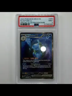 2023 POKEMON MEW EN-151 SPECIAL ILLUSTRATION RARE #200 BLASTOISE EX PSA 9 - Image 1