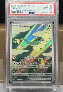 2024 Pokemon Drampa Illustration Rare 184/162 Temporal Forces PSA 10 GEM MINT - Image 1