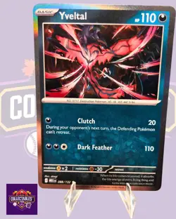 Yveltal 088/132 Me01: Mega Evolution Holo - Pokemon TCG NM Free Shipping - Image 1