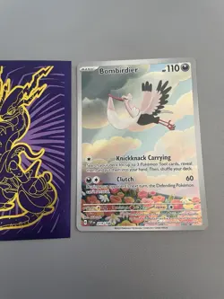 Pokemon Bombirdier #219 Scarlet And Violet Set Illustration Rare, Mint - Image 1