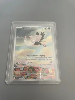 Pokemon Bombirdier #219 Scarlet And Violet Set Illustration Rare, Mint - Image 3