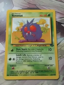 Pokemon TCG Venonat Jungle 63/64 Regular LP. - Image 1