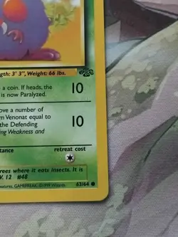Pokemon TCG Venonat Jungle 63/64 Regular LP. - Image 5