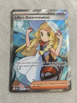 Lillie's Determination 169/132 Secret Rare Pokemon Mega Evolution Full Art NM - Image 1