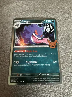 Pokemon Rare Gengar 057/091 COSMOS HOLO Trick or Trade GEM MINT - Image 1