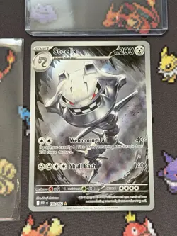Steelix 150/132 Me01: Mega Evolution Holo NM Illustration Rare Pokemon TCG Clean - Image 1