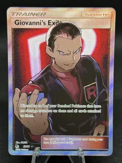Pokemon Giovanni's Exile (Full Art) 67/68 Hidden Fates Holo NM - Image 1