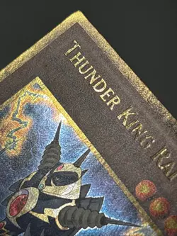 Thunder King Rai-Oh PGLD-EN075 Premium Gold 1st Edition Gold Rare LP - Image 2