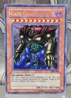 1996 Yu-Gi-Oh! "Gate Guardian" MRD-000 Secret Rare Unlimited - Image 1