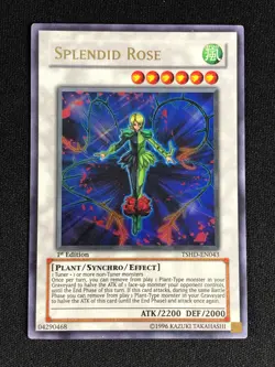 YUGIOH SPLENDID ROSE TSHD-EN043 1ST ULTRA LIGHT PLAY - Image 1