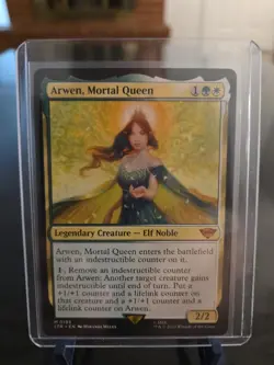 Magic The Gathering Arwen Mortal Queen Lord of The Rings Mythic Card #0193 NM - Image 1
