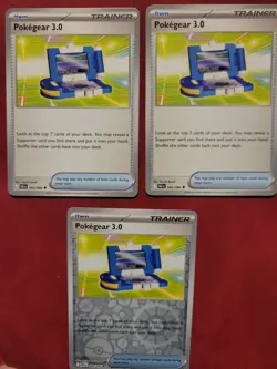 Pokegear 3.0 X3 Playset 84/86 Pokemon TCG Trainer Card - Image 1
