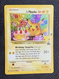 Pokemon TCG Celebrations Birthday Pikachu Classic Collection Card 24/53 - Image 1