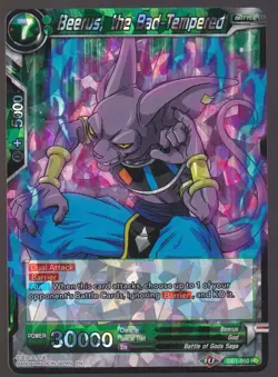 Beerus, the Bad-Tempered DB1-050 Rare Dragon Ball Super Card Game - Image 1