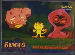 Pokemon Pikachu's Vacation 49 Foil Rest And Relaxation At Last Card TCG - Image 1