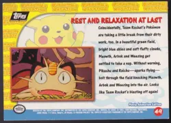 Pokemon Pikachu's Vacation 49 Foil Rest And Relaxation At Last Card TCG - Image 2