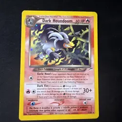 Pokemon TCG Dark Houndoom Card Neo Destiny Series 7/105 Holo Nm-lp - Image 1