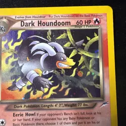 Pokemon TCG Dark Houndoom Card Neo Destiny Series 7/105 Holo Nm-lp - Image 2