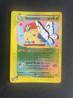 Pokemon Reverse Foil Card : Butterfree 38/165 (Expedition 2002) LP - Image 1