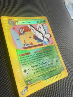 Pokemon Reverse Foil Card : Butterfree 38/165 (Expedition 2002) LP - Image 4