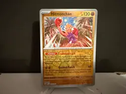 Hitmonchan 107 2023 Pokemon Scarlet & Violet 151 Reverse Holo U Card NM+ - Image 1