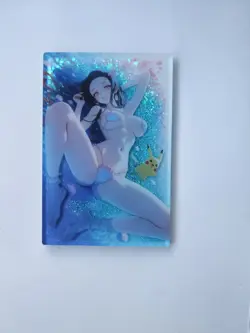 Demon Slayer Snowglobe Card Nezuko Pikachu - Image 1