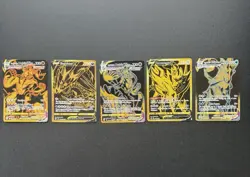 Pokemon TCG | VMAX Cards Set of 5 Gold Card Lot NM Condition - Image 1