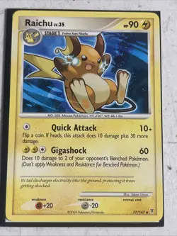 Raichu 77/147 Non Holo Rare Supreme Victors Pokemon Card - Image 1