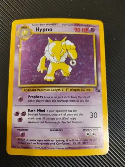 Hypno - 8/62 - Holo Rare Fossil Set - Pokemon Card Vintage WOTC MP - Image 1