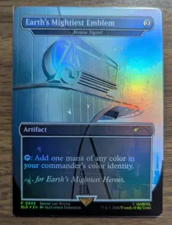 MTG Earth's Mightiest Emblem-Arcane Signet Rainbow Foil from Secret Lair Drop LP - Image 1