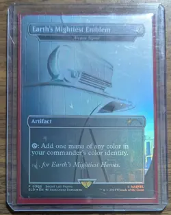 MTG Earth's Mightiest Emblem-Arcane Signet Rainbow Foil from Secret Lair Drop LP - Image 2