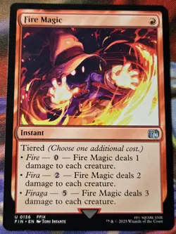 Fire Magic 0136 R NM MTG - Universes Beyond Final Fantasy EN - Image 1