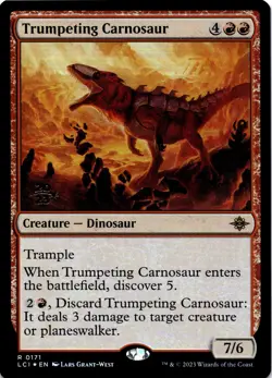 MTG Trumpeting Carnosaur (Prerelease) (171) | NM Foil | Lost Cavern Ixalan {LCI} - Image 2