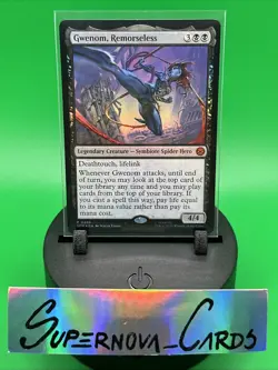 Gwenom Remorseless MTG Spider-Man Gift Box Exclusive Promo SPM 0286 FOIL - Image 1