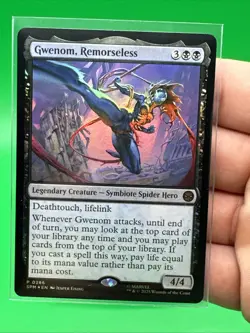 Gwenom Remorseless MTG Spider-Man Gift Box Exclusive Promo SPM 0286 FOIL - Image 3