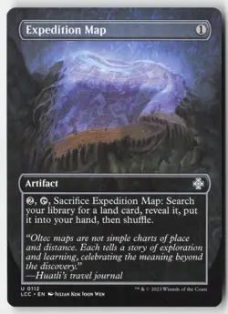 MTG - Expedition Map (Borderless) U Commander: The Lost Caverns of Ixalan 112 LP - Image 1