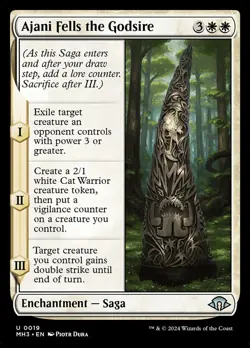 MTG Magic the Gathering Ajani Fells the Godsire (19/703) Modern Horizons 3 NM - Image 1