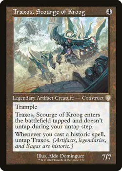 MTG Traxos, Scourge of Kroog (170/240) The Brothers' War Commander LP - Image 1
