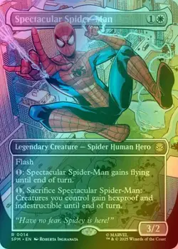 MTG - Spectacular Spider-Man - Borderless - SPM 14 - FOIL - NM - Image 1