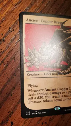 Ancient Copper Dragon (Showcase) #396 (NM) Baldur's Gate CLB Magic MTG - Image 3
