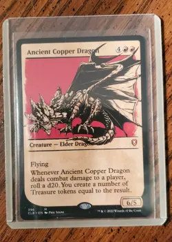 Ancient Copper Dragon (Showcase) #396 (NM) Baldur's Gate CLB Magic MTG - Image 4
