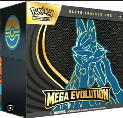 Pokemon TCG Mega Evolutions Elite Trainer Box Lucario Art New Sealed ETB - Image 1