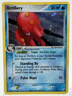 Pokemon TCG Octillery 10/115 EX Unseen Forces Holo Rare - Image 1