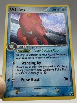 Pokemon TCG Octillery 10/115 EX Unseen Forces Holo Rare - Image 3