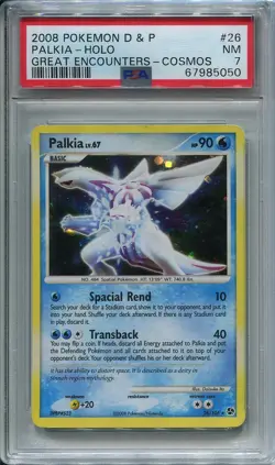 Pokemon 2008 Diamond & Pearl Palkia Holo Great Encounters PSA NEAR MINT 7! - Image 1